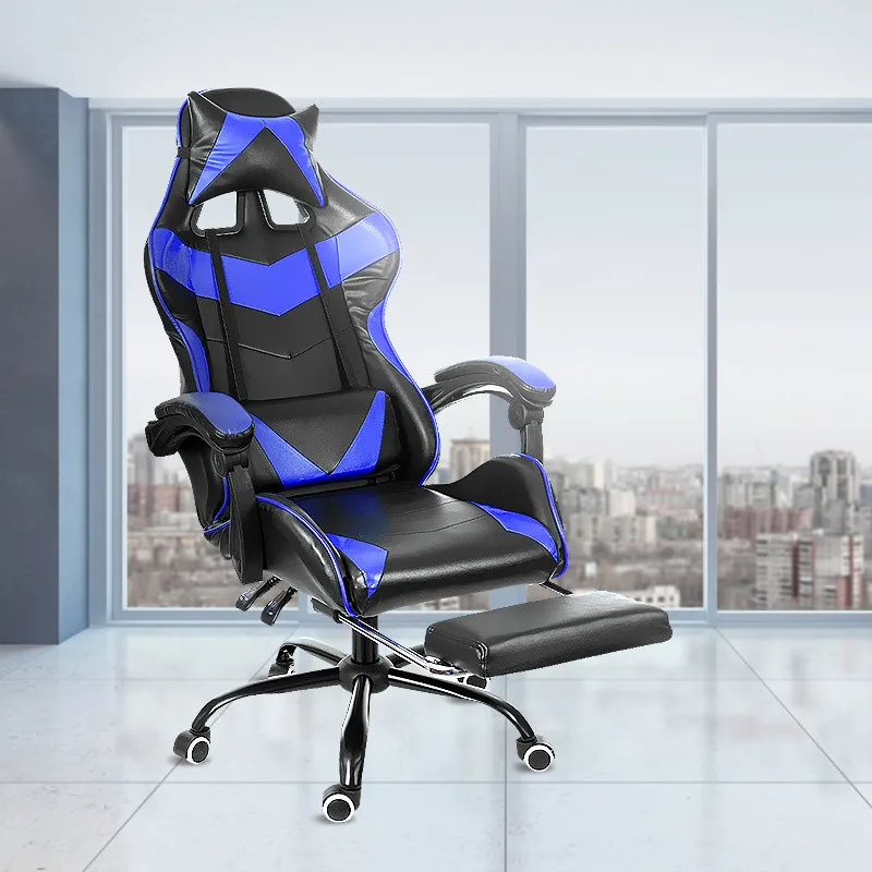 Internet Cafe Racing Leather Office Gaming Chair