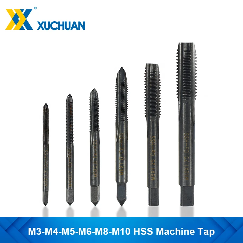 

Сверла для станка из быстрорежущей стали M3, M4, M5, M6, M8, M10, резьба с прямой канавкой, метрический Метчик, нитридирование покрытия, металлическо...