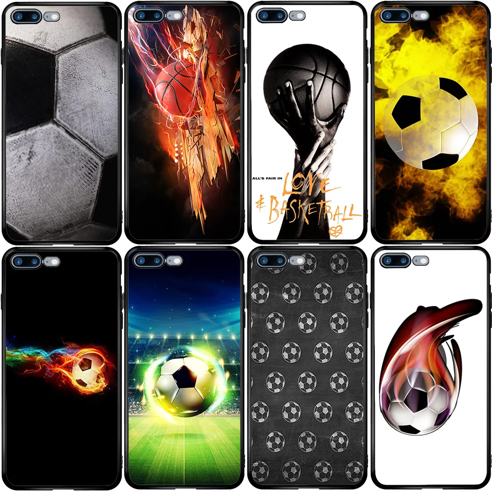 Phone Case for Samsung A5 A6 A7 A8 A10 A20 A30 A40 A50 A60 A70 A80 A90 J3 J4 J5 J6 J8 Plus Огонь Футбол Баскетбол|Бамперы|
