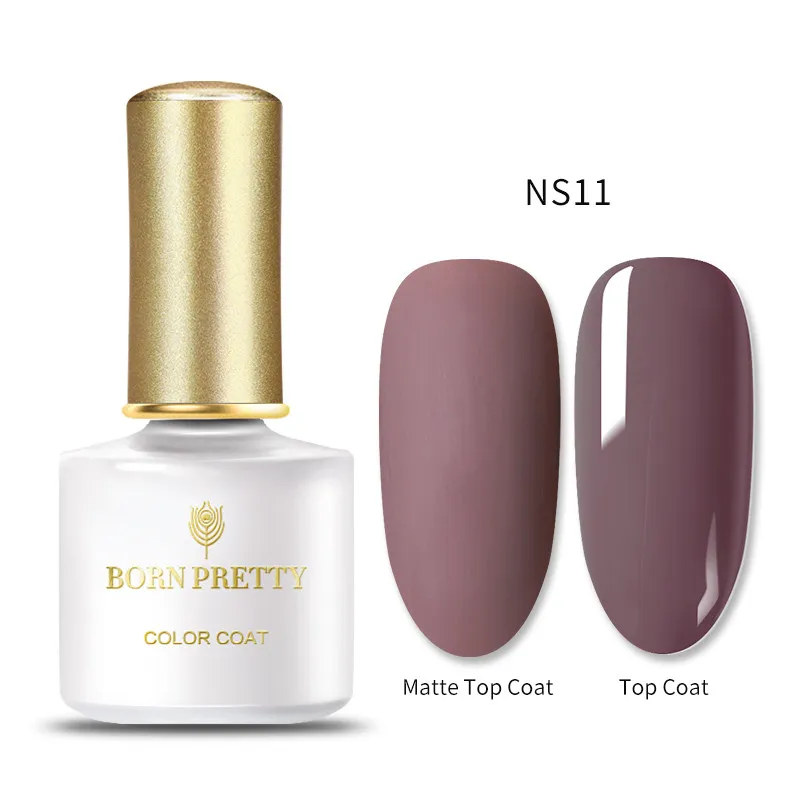 BP-NS11 BORN PRETTY Gel Polish Plum Color Semi Permanent Soak Off Gel Nail Polish 60 Colors Nail Art Gel Varnish Matt Top Coat Need 6ml - Цвет: BP-NS11