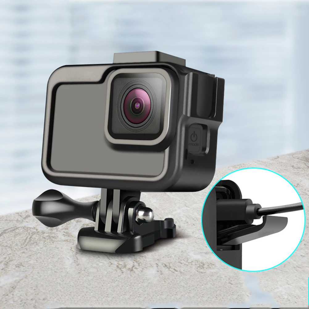 Protective Case Removable Fill Light Aluminum Alloy Accessories Mount Microphone Spare Modify Action Camera For Go Pro Hero8 |