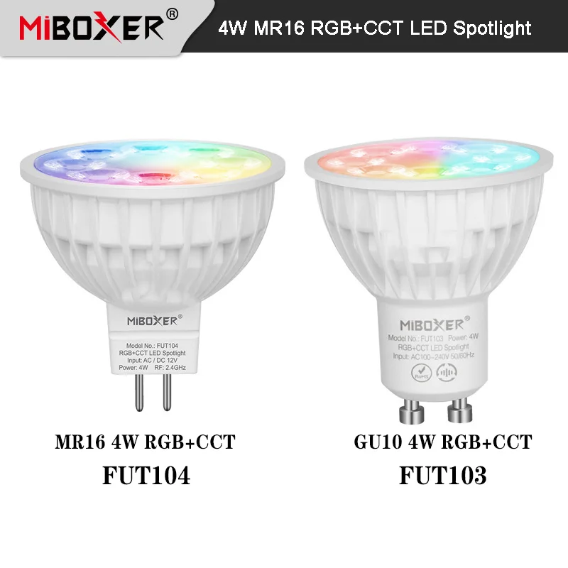 

Miboxer 4W FUT104 MR16 led Spotlight FUT103 GU10 Led Bulb lamp for Bedroom Restaurant Sitting room Cook room lighting