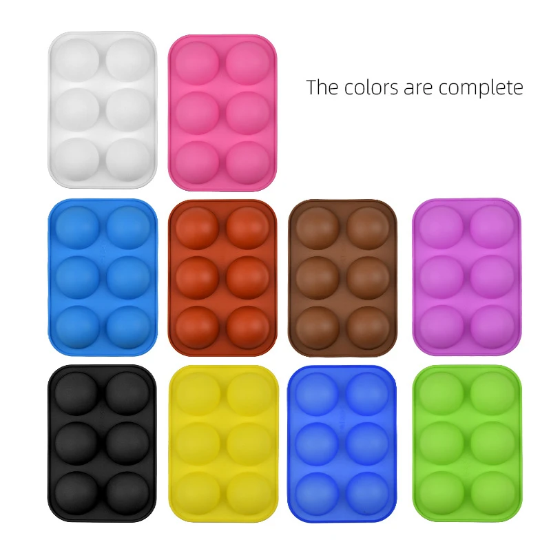 6 сделай сам половинная Сфера круглая силиконовая форма для шоколада капкейков