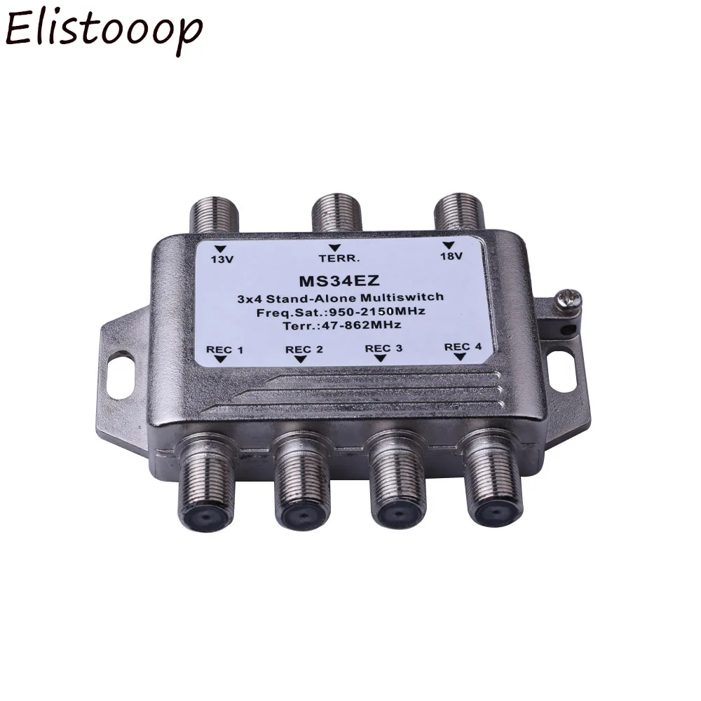 Сплиттер для спутникового телевидения с 3 входами и 4 выходами FTA TV LNB