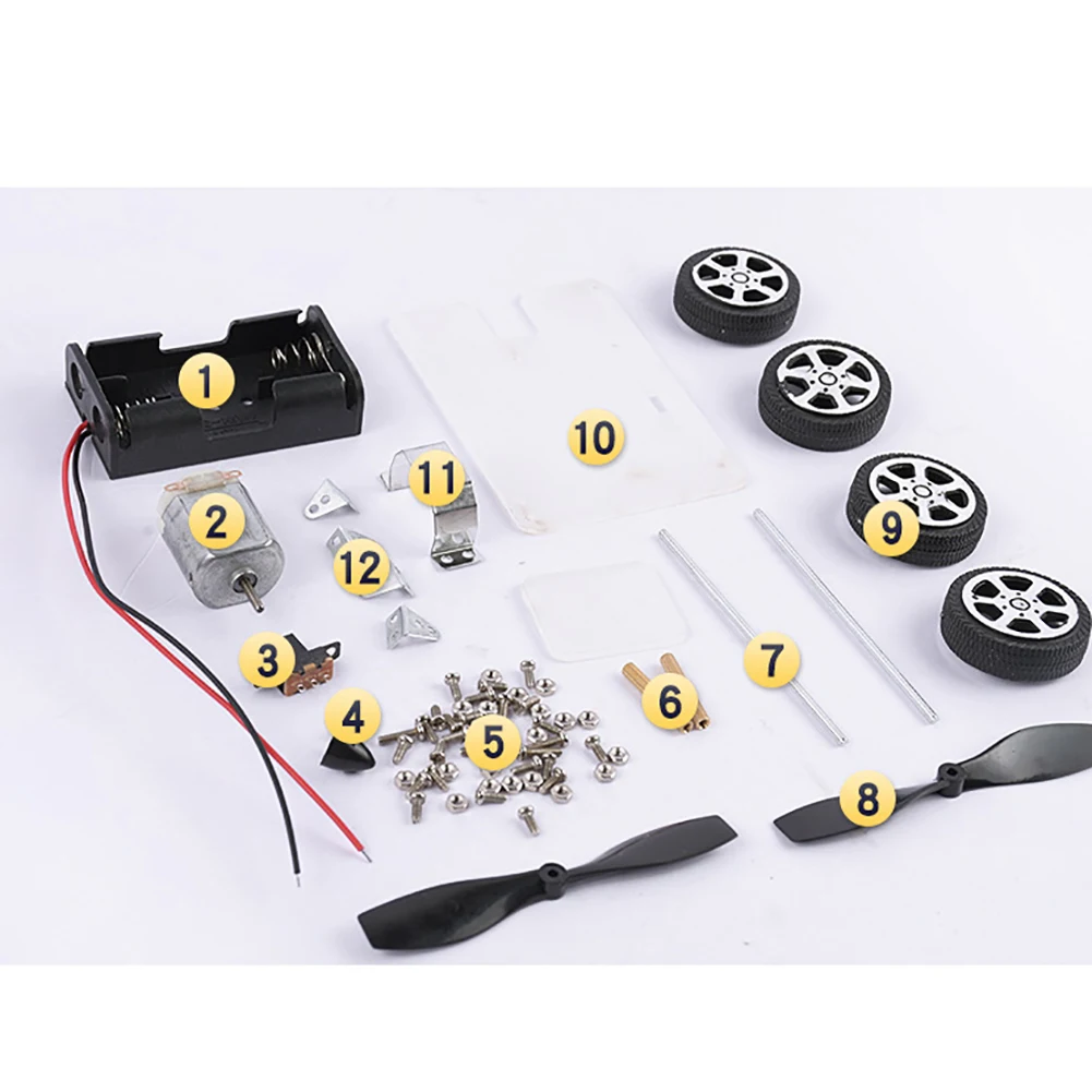 

DIY Wind Car Model Technology Science Experiment Educational Toy Teach Kit Gift