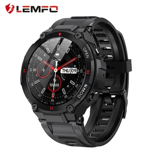 lemfo smart watch men sport support bluetooth call 2021 new music control alarm clock reminder smartwatch for android phone free global shipping