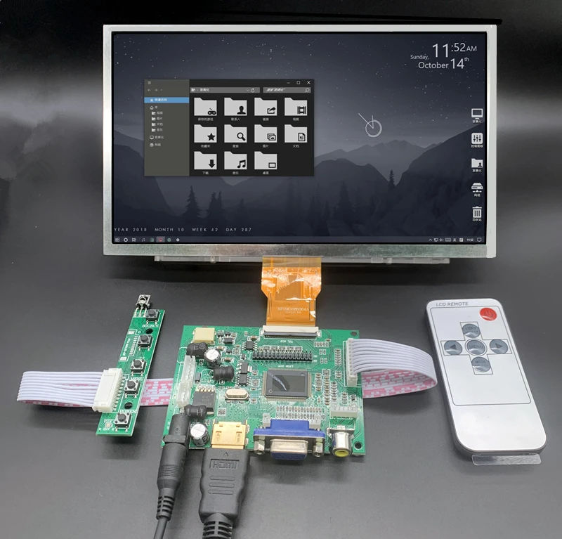 Плата управления для Raspberry Pi Banana/Orange Mini плата ЖК-экрана монитора 2AV HDMI-совместима с