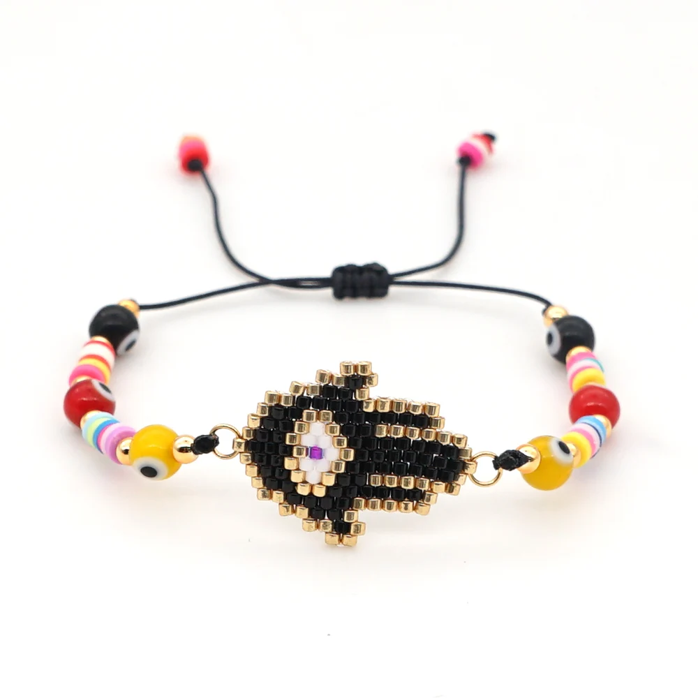 Go2boho Фатима браслет на руку “Хамса” для женщин Турецкий Дурной глаз браслеты