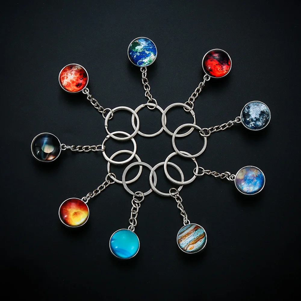 Брелок с солнечной системой подвеска галактикой галактика Космический