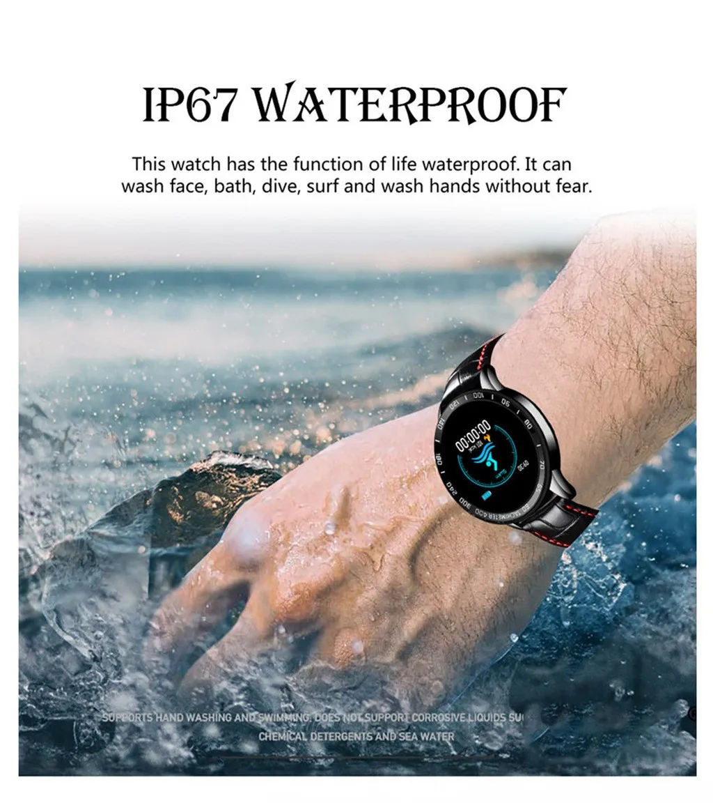 Смарт-часы LIGE с цветным OLED дисплеем пульсометром тонометром | Электроника