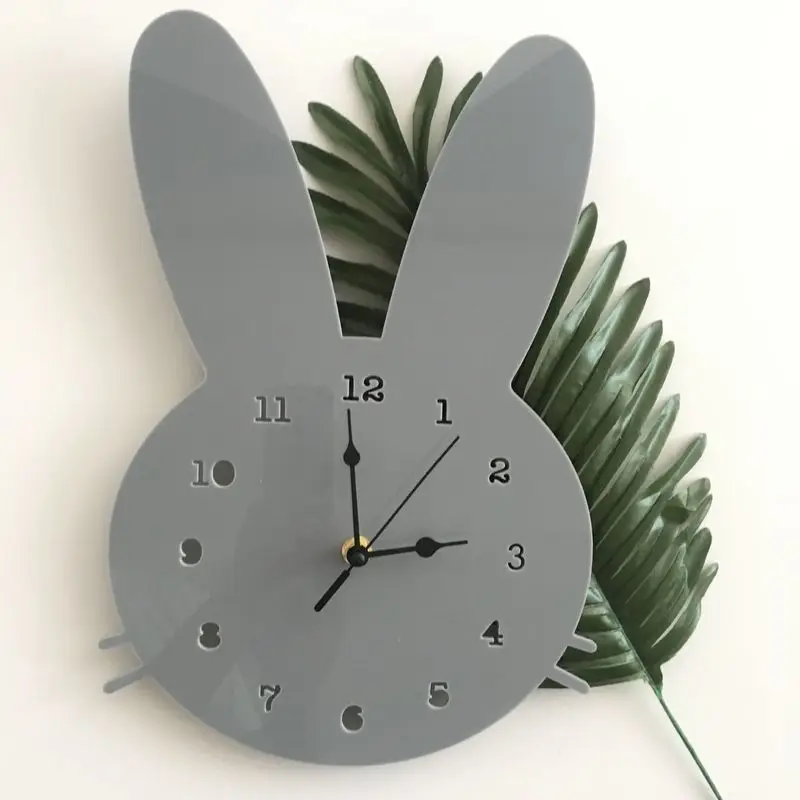 Детские часы в скандинавском стиле с изображением летучей мыши настенные