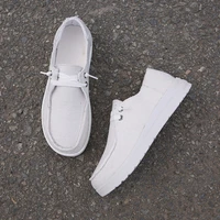 summer new style cloth womens single shoes 43 size canvas casual light womens shoes