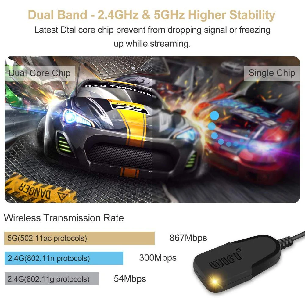 Mirascreen G5 Wi Fi ТВ приемник HD 1080P 5G 2 4G Дисплей HDMI совместимых с Беспроводной селфи
