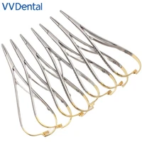 vvdental outlet store 1pcs dental orthodontic needle holder forceps plier standard 14cm surgical brackets 0rtodoncia tweezer