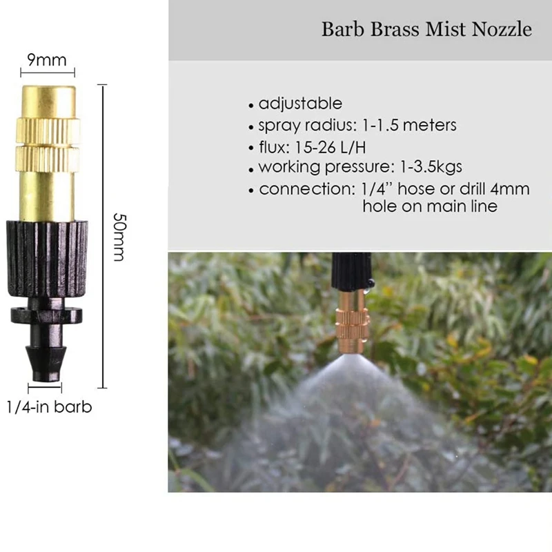 Для полива и орошения сопло капельницы латунь поливочный распылитель