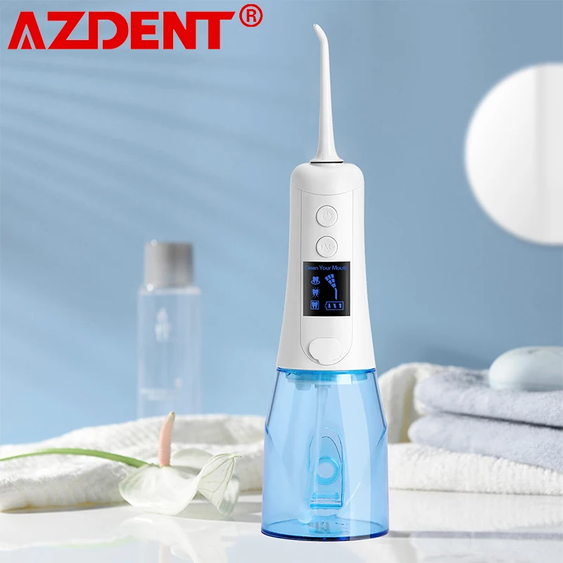 Azdent новейший ирригатор для полости рта портативный воды USB 350 мл светодиодный