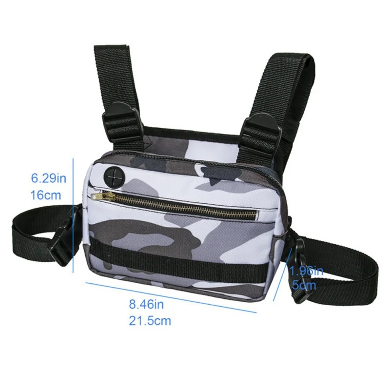 

Fashion Outdoor Chest Rig Bag Hip Hop Streetwear Functional Tactical Chest Bags Cross Shoulder Bag West backpack waist bag
