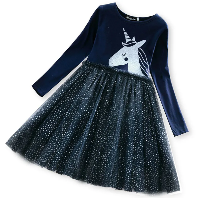 Unicorn Dress 1 Платье с единорогом для маленьких девочек; фантазийное платье принцессы; летняя праздничная одежда с единорогом; Детские разноцветные платья-пачки для девочек - Цвет: Unicorn Dress 1