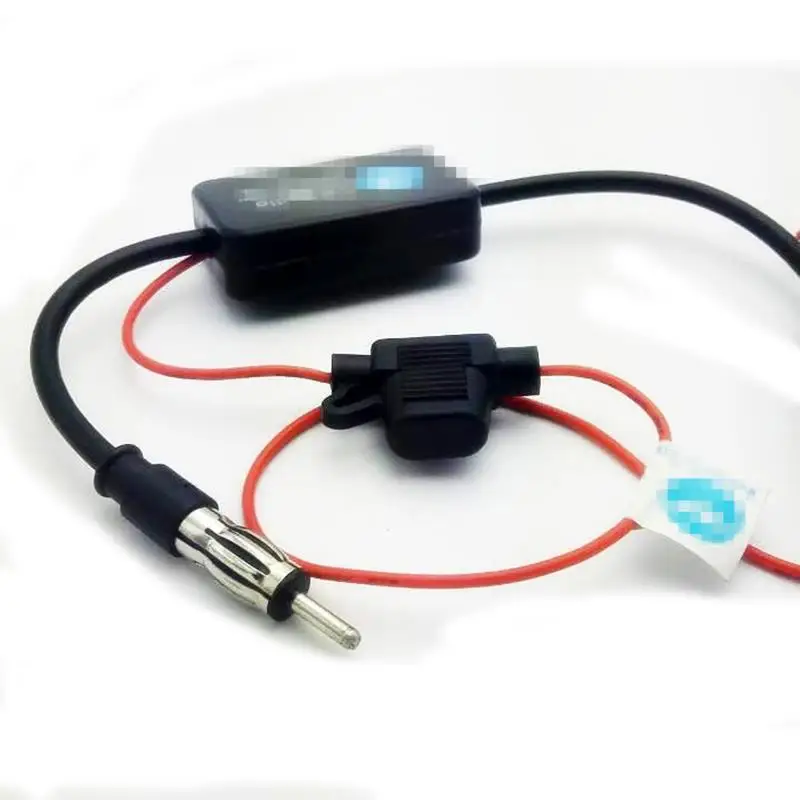 DC 10 ~ 15V FM 88-108MHz Car Antenna Signal Amp Booster Radio Amplifier Electronics Automobiles Audio Accessories | Автомобили и