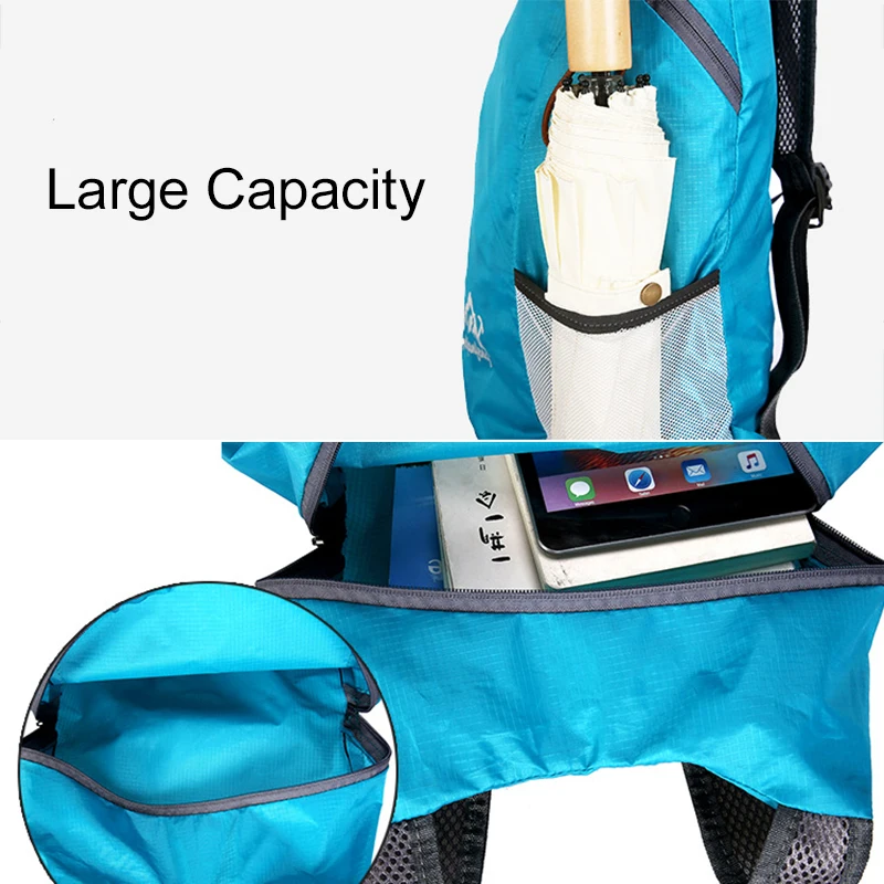 Ультралегкий уличный рюкзак 15 л складной для походов и кемпинга дорожный удобная