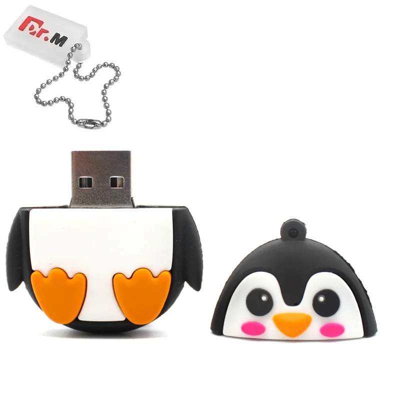 Мультяшный USB флеш-накопитель, 64 ГБ, флешка в виде животных, персональный флеш-накопитель на 32 ГБ, 4 ГБ, 8 ГБ, 16 ГБ, карта памяти, флэш-диск, подарок для детей