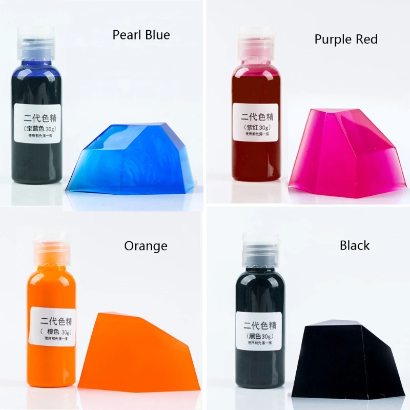 

24 Color Large Bottle 30ml Resin Pigment Kit Transparent Epoxy UV Resin Colorant