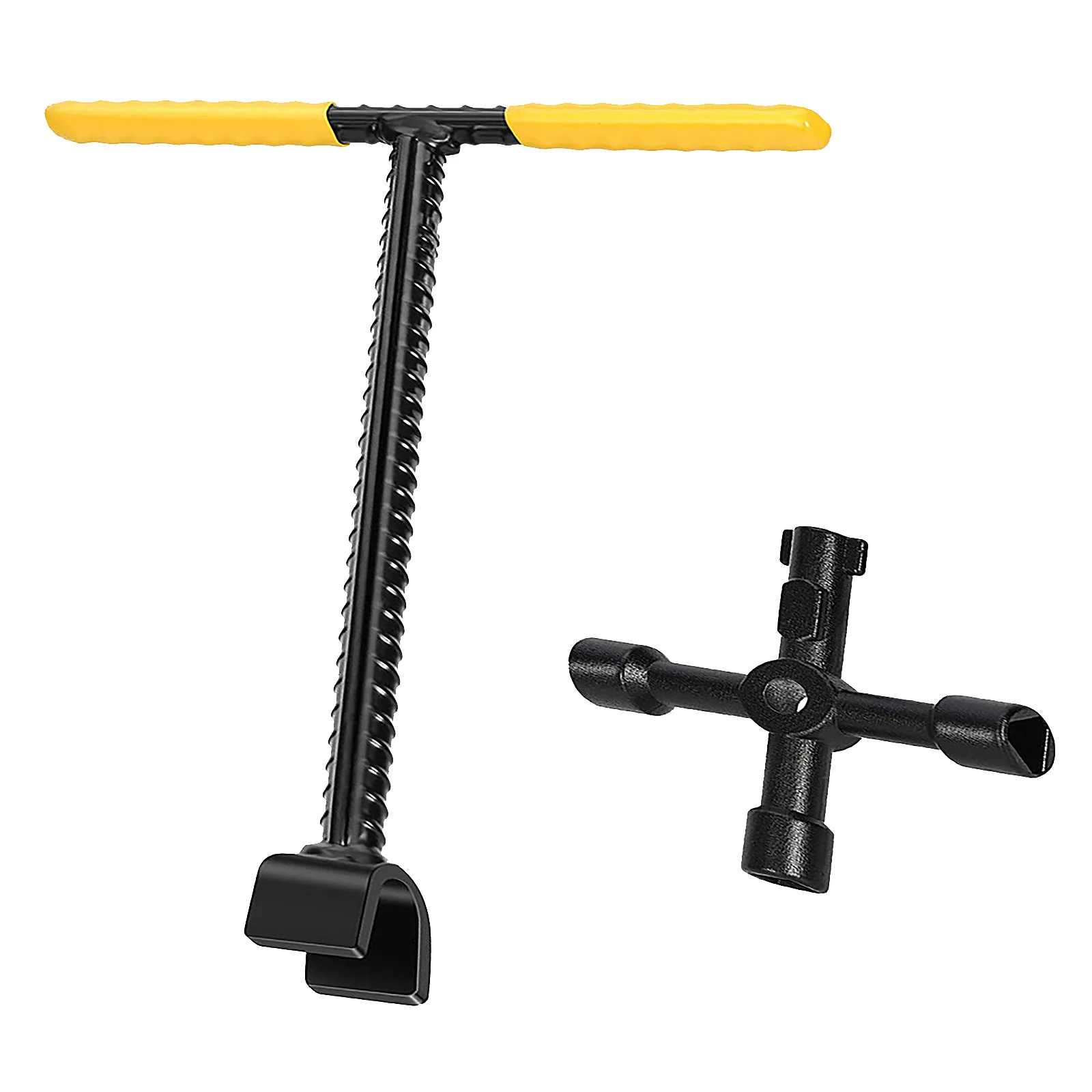 

Multifunction T-shaped Handle Wrench 4way Multifunctional Utility Key Household Hand Tools