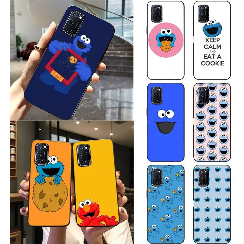 

Cookie monster Phone Case For Oppo Reno2 3 A77 92020 F11 Realme 2 3 5 6 Pro XT
