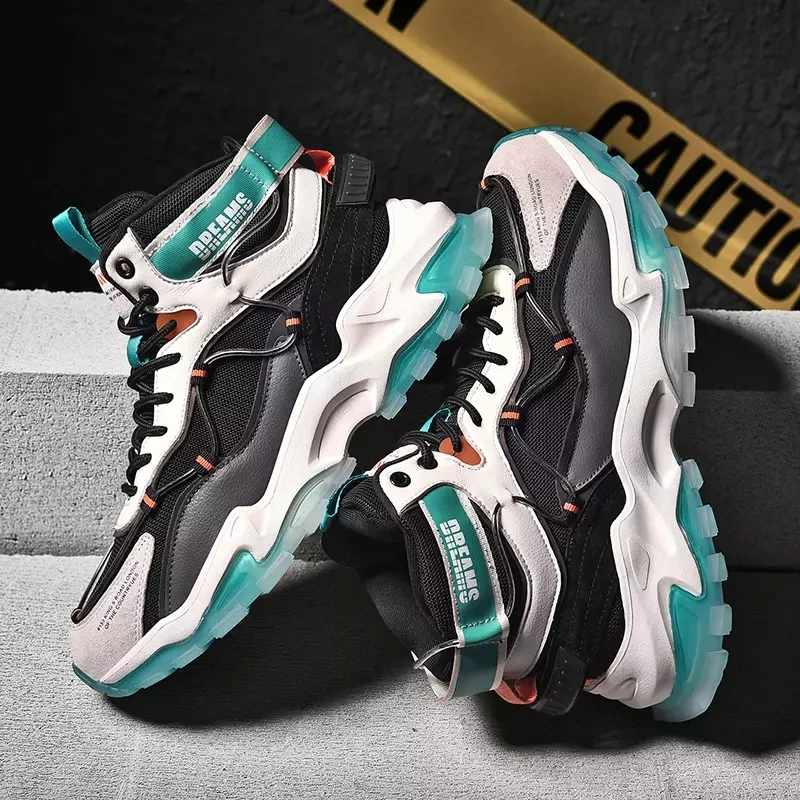 

2021 High Quality Genuine Leather Casual Shoes For Men TPU+ MD Bottom Walking Sneakers Breathable Comfortable Sports Shoes