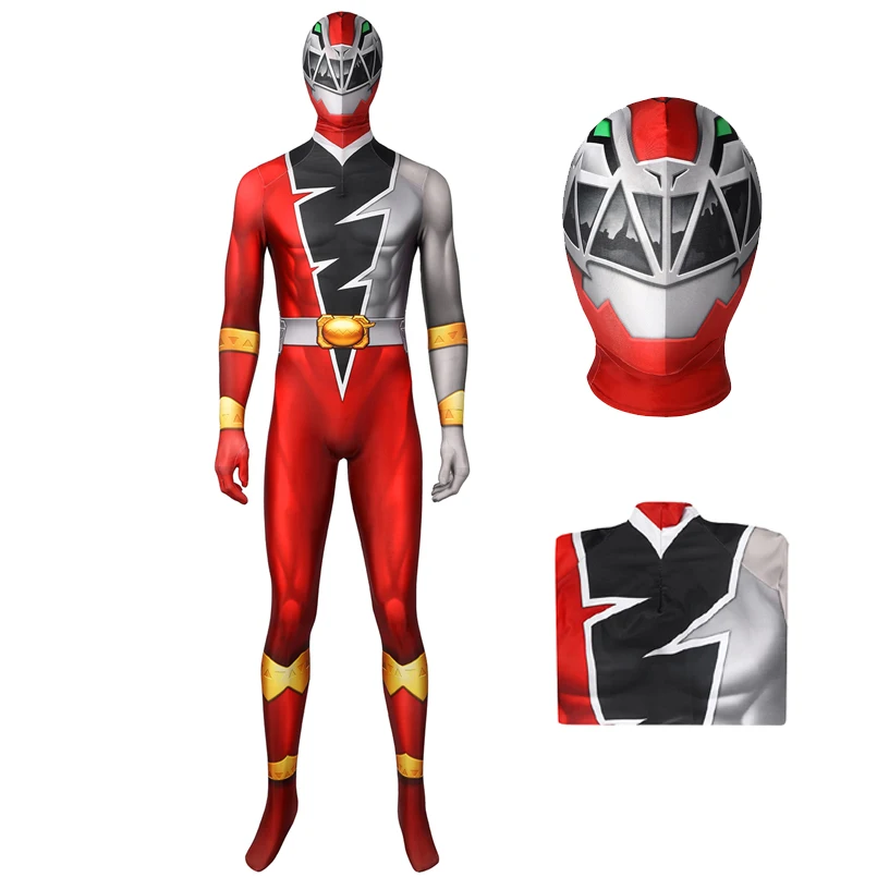 

Костюм красный рейнджера KISHIRYU SENTAI Ryusoulger для косплея на Хэллоуин костюм динозавра рейнджера Koh комбинезон с принтом Красного солдата