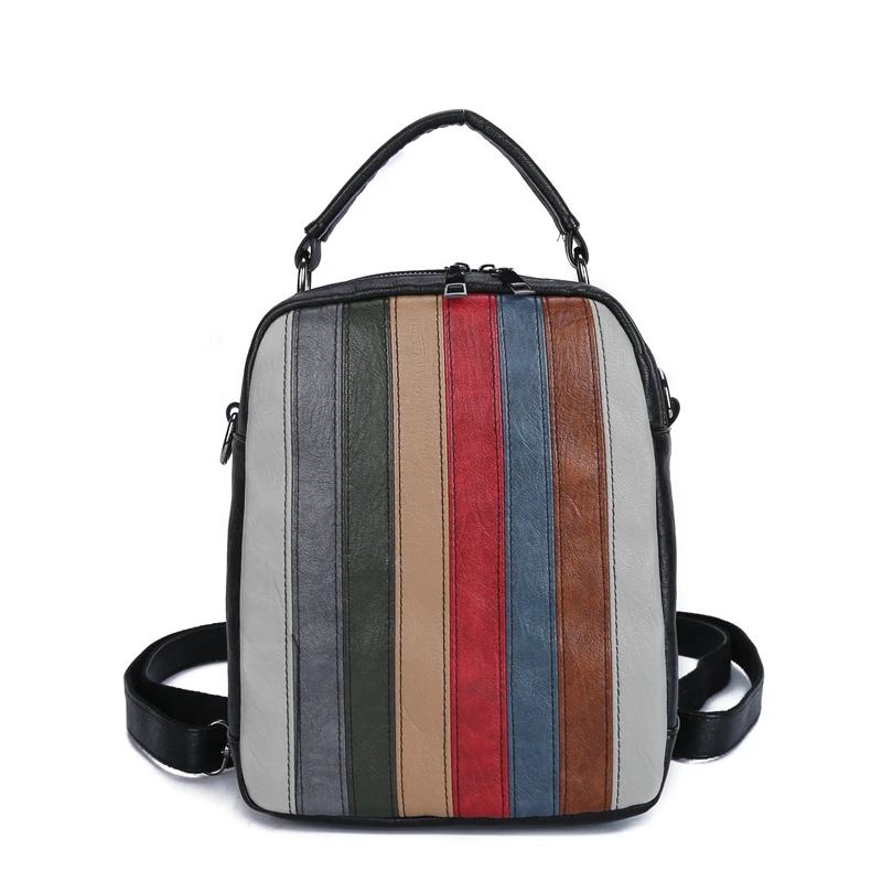 2019 new European and American fashion simplicity women's designer high-quality PU leather backpack XX034 | Багаж и сумки