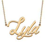 lyla custom name necklace customized pendant choker personalized jewelry gift for women girls friend christmas present