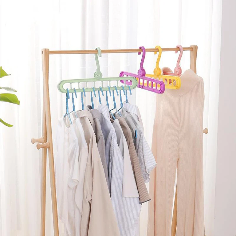 Креативная Многофункциональная вешалка Пластиковая Складная сушильный стеллаж