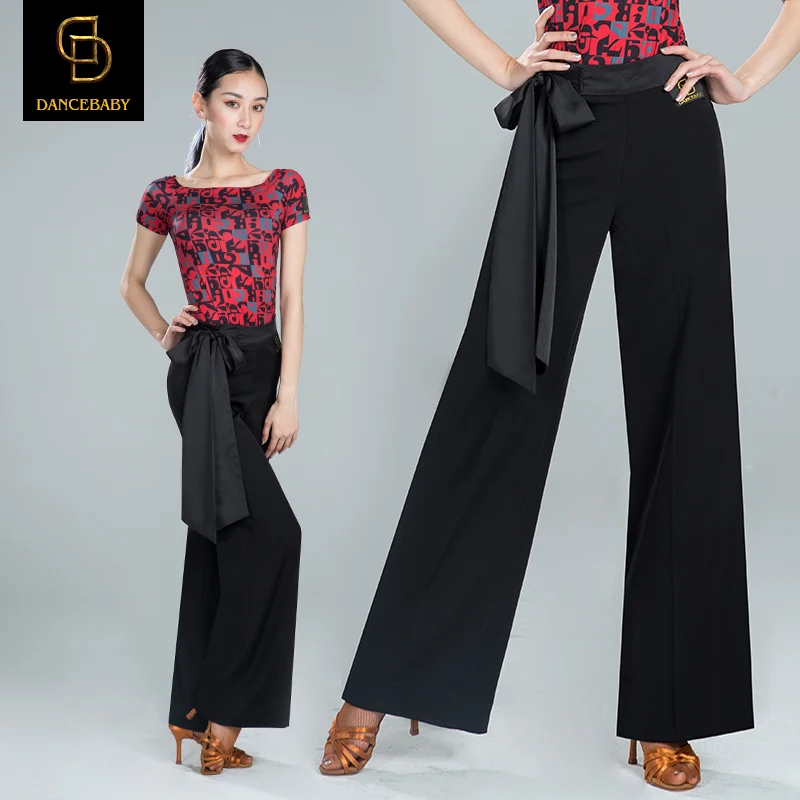 

Latin Dance Costumes Adult Acrobatics Pants New Modern Ballroom Training Trousers