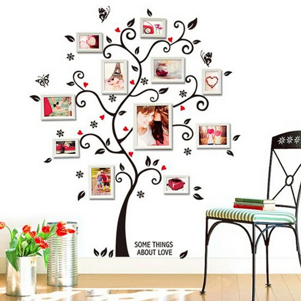 

Photo Frame Picture Porta Retrato Cadre Tree Wall Stickers Muslim Vinyl Home Decor Decals ramki na zdjecie porta retratos para 2