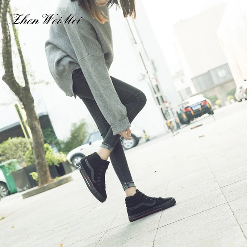 На шнуровке обувь на платформе с вырезами Большие плоской подошве кроссовки