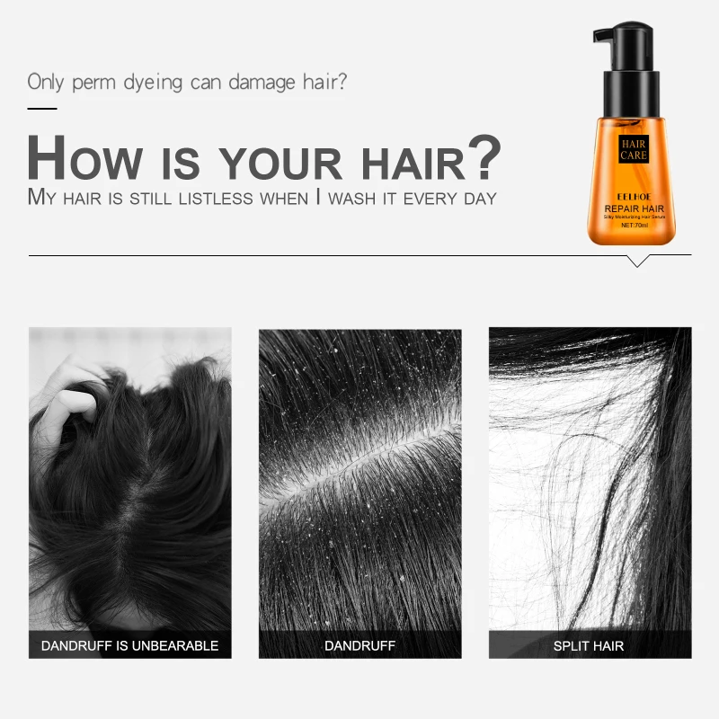 Эфирные масла для восстановления корней 70 мл кондиционер гладких и завитых волос