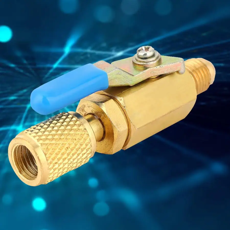 Шаровой клапан R12/R134/AR410 3 шт. переходник для холодильного клапана компактный