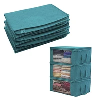 non woven space saver clothes quilt storage bag blanket closet sweater organizer box sorting pouches cabinet container home