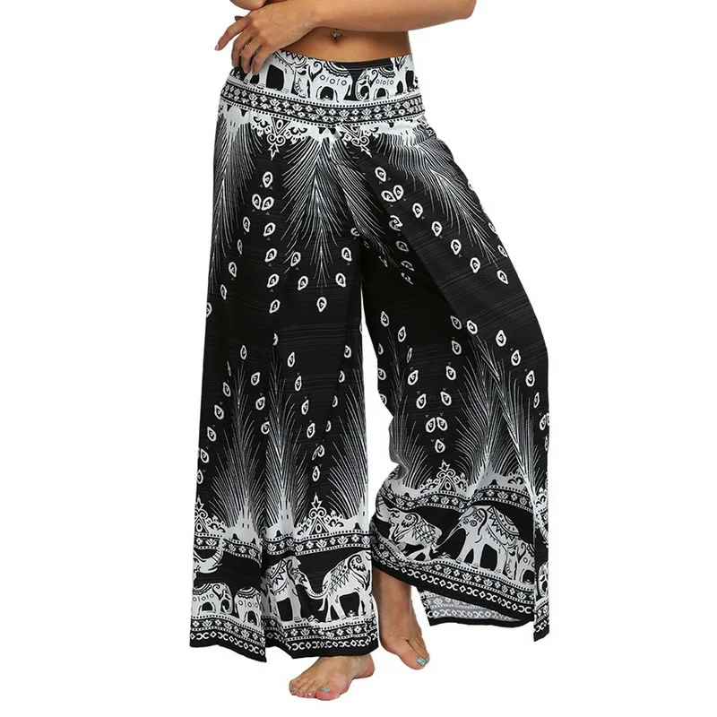 

Womens Loose Yoga Pants Floral Print Wide Leg Trousers Long Stretch Pants Loose Palazzo Trousers SweatpantsHarlan Pants
