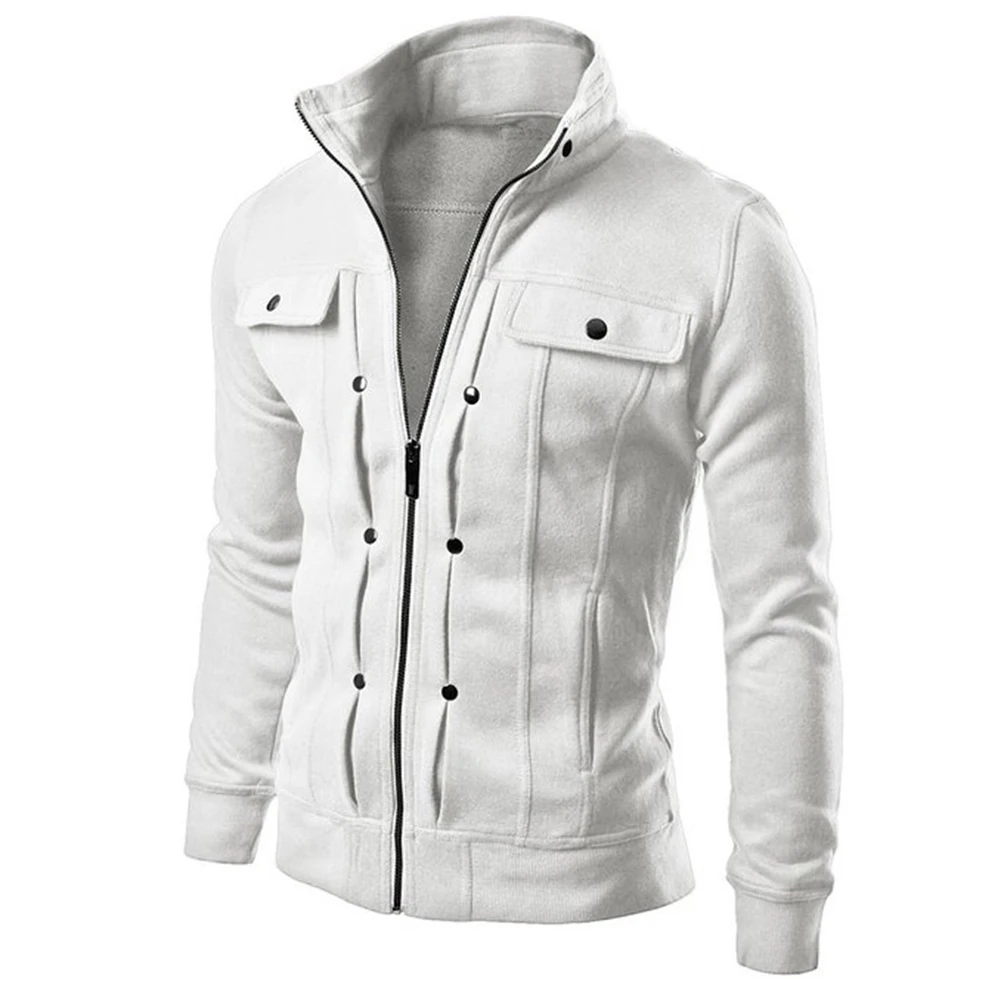 Мужская зимняя теплая Повседневная куртка на молнии мужская 2019 бесплатная