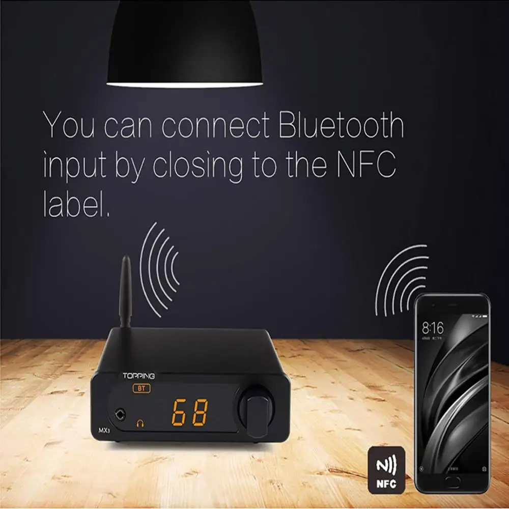 TOPPING MX3 аудио усилитель USB DAC Hifi Bluetooth Amp PCM5102A цифровой с усилителем для наушников на