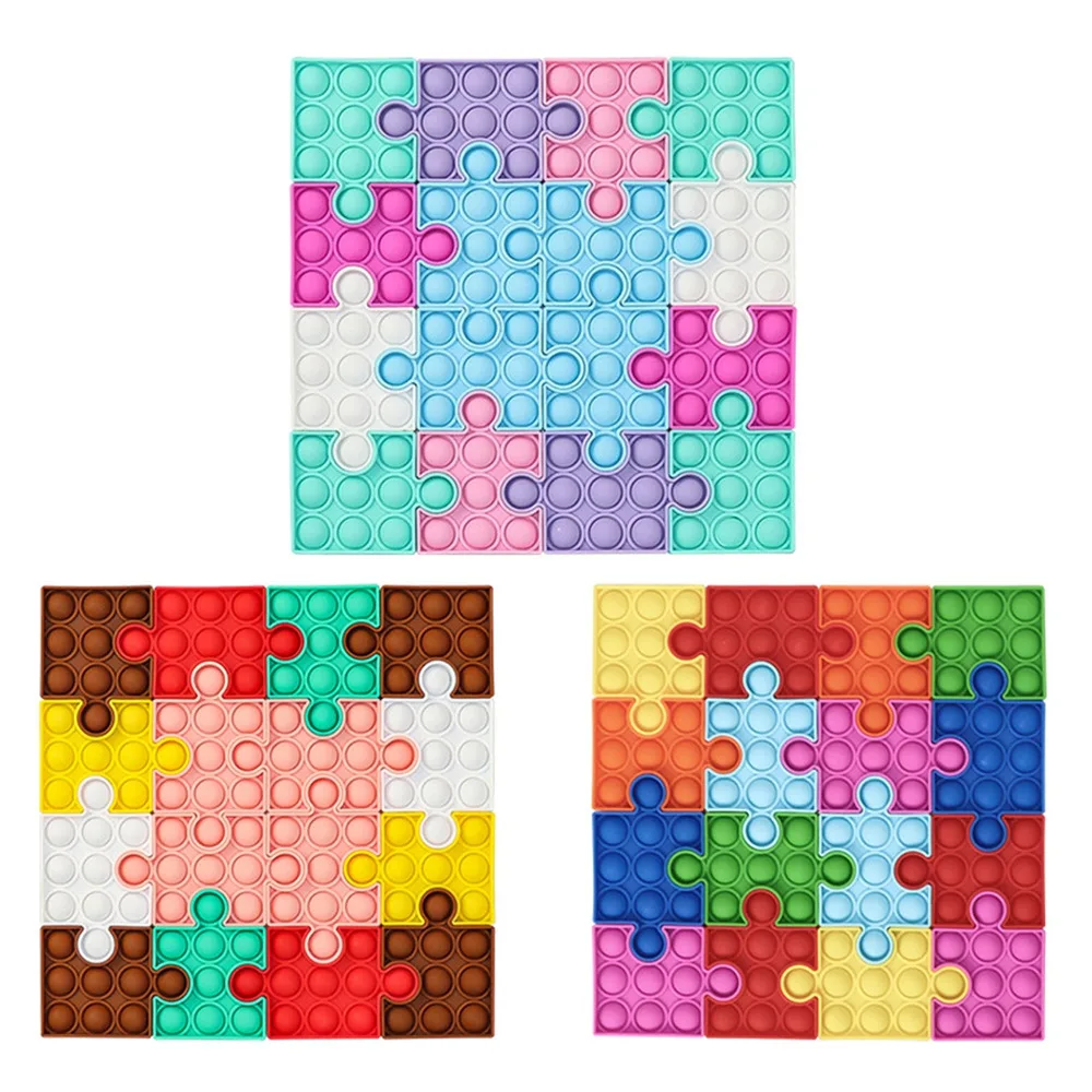 

2021 New Super Big Size Puzzle Push Bubble Square Snowflake Puzzle Push Bubble Anti-stress Adult Children's Toy Relieve Autism