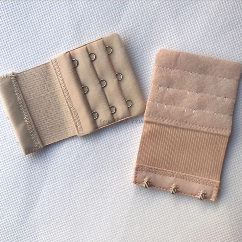 Женский 3 крючка ряда бюстгальтер удлинитель Мягкий ремень удлиненная пряжка |