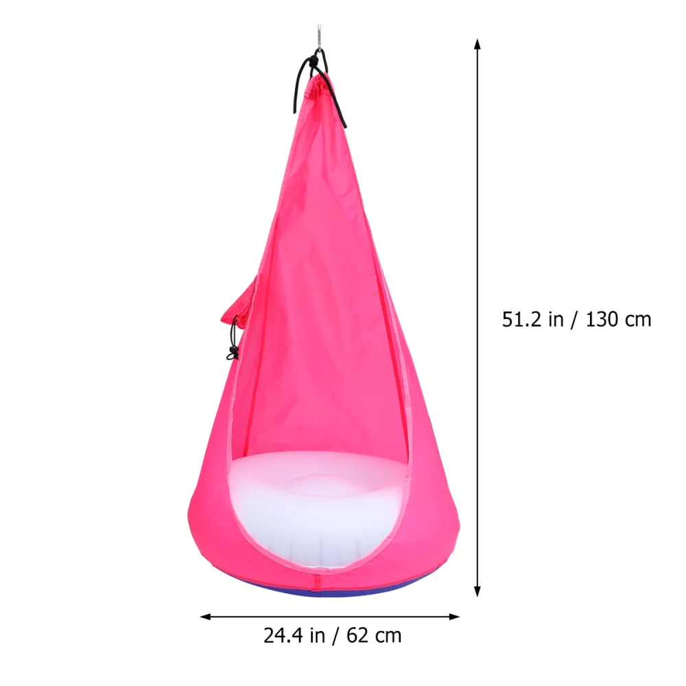 

1 Set Outdoor Hammock Hanging Chair Swing Chair Outdoor Cloth Bag Swing Cloth Hanging Chair with Air Cushion and Air Pump for Ch