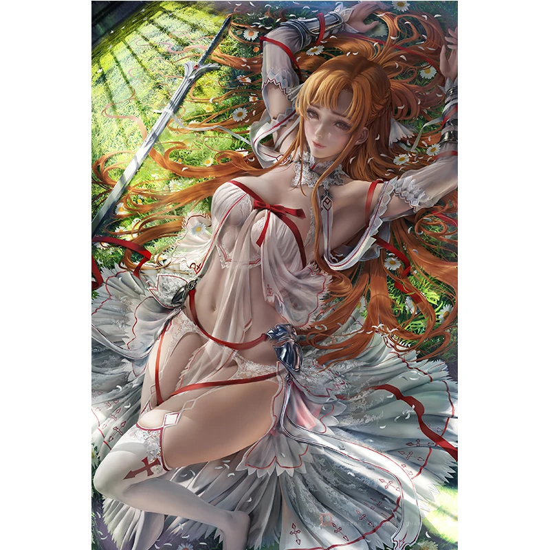 

Print Canvas video games Mai Shiranui Sexy Buttocks Girl Art Poster 40x60 50x70 60x90 Custom Living Room Bedroom hanging picture