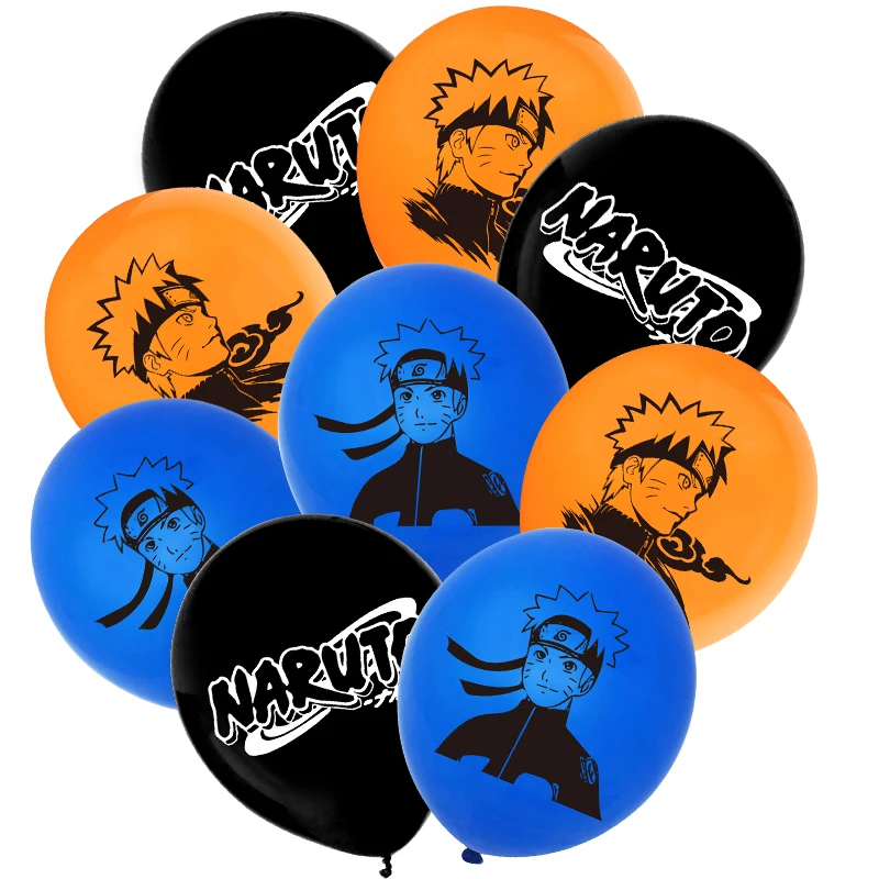 

12/24pcs 12inch Uzumaki Narutoed Latex Balloons for Kids Birthday Party Decoration Ninja Anime Theme Supplies Air Globos