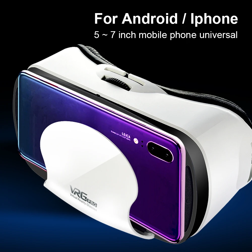 3D очки VRG Pro шлем виртуальной реальности VR для смартфонов Samsung устройства игр 5-7