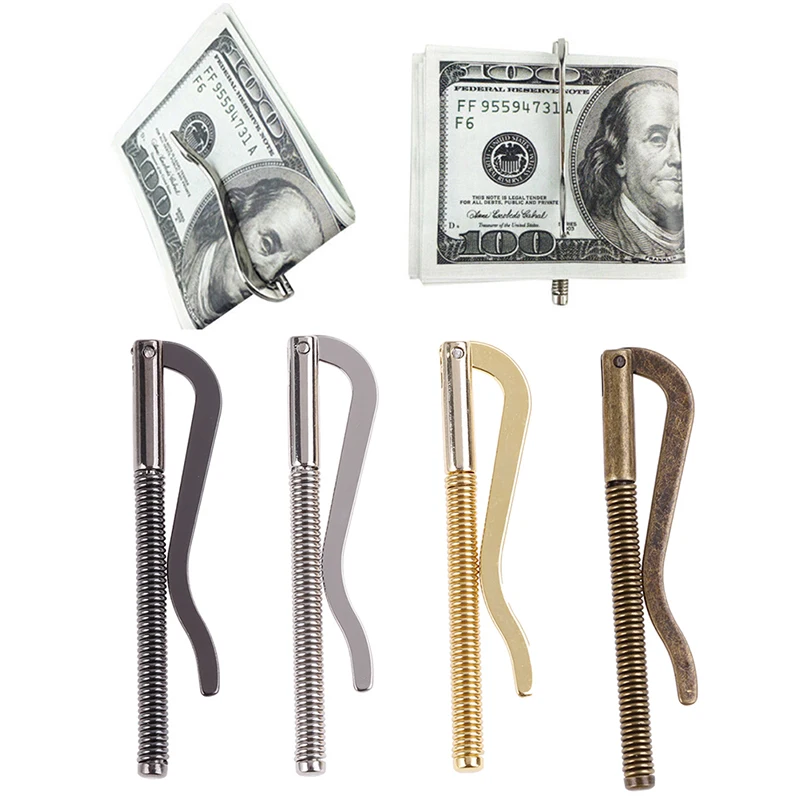 

1Pcs New Arrival Metal Bifold Money Clip Wallet Replace Parts Spring Clamp Manage Cash Holder Wallet Accessories