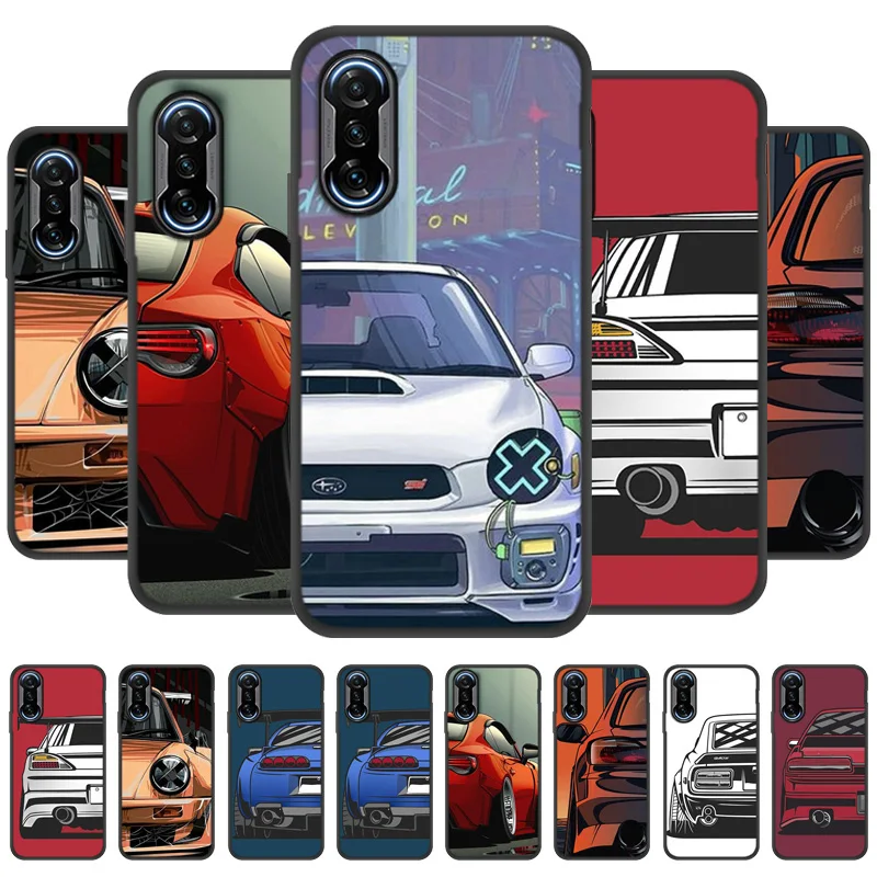 

Poco X3 NFC Case For Xiaomi Poco F3 GT M3 Pro Case Soft Silicone Fundas Xiaomi Mi 10T Pro 11 Lite Ultra Note 10 Cover Sports Car